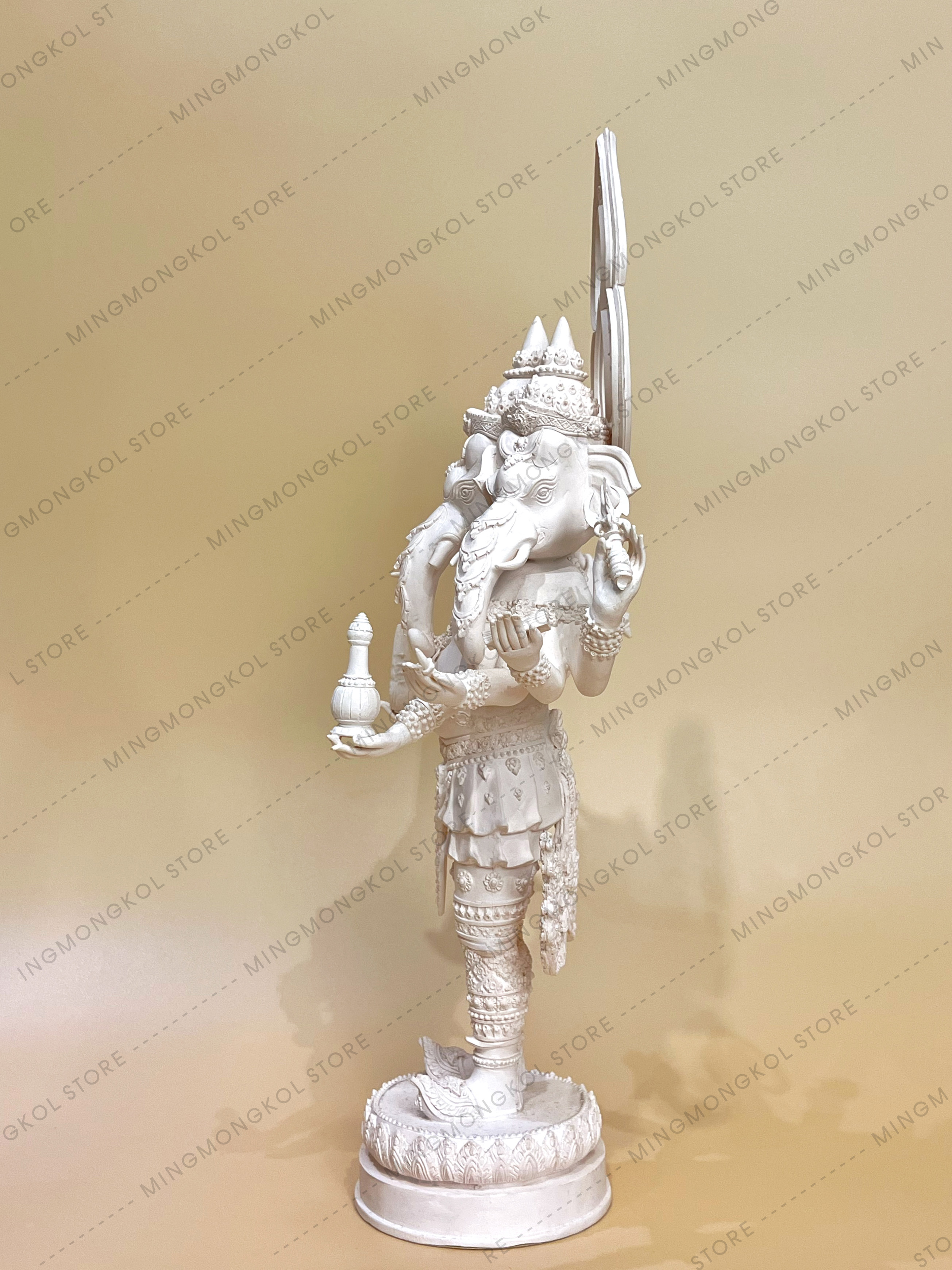 พระพิฆเนศ ปางสามเศียร (ตรีมุขคณปติ) หน้าตัก 7 นิ้ว *ห้ามนำภาพไปใช้ทุกกรณี