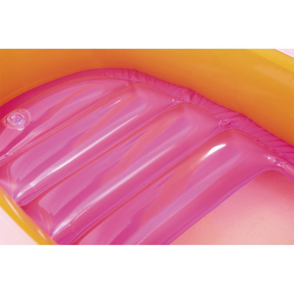 Bestway H2O GO แพยางเด็กแบบสอดขารูปรถลายดอกไม้ พร้อมม่านบังแดด Inflatable Top Quality Children Ride-On Float (สีชมพู)