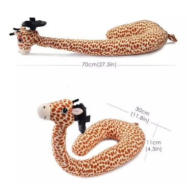 หมอนรองคอรูปสัตว์ พร้อมที่วางมือถือTravel Pillow Neck with Mobile Phone Holder