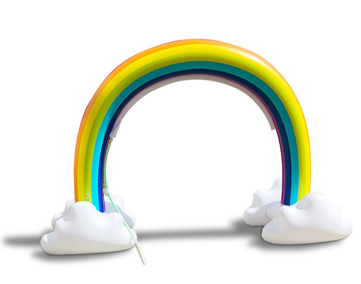 เป่าลมสายรุ้ง พ่นน้ำ Inflatable Rainbow Cloud Water Spray Toy