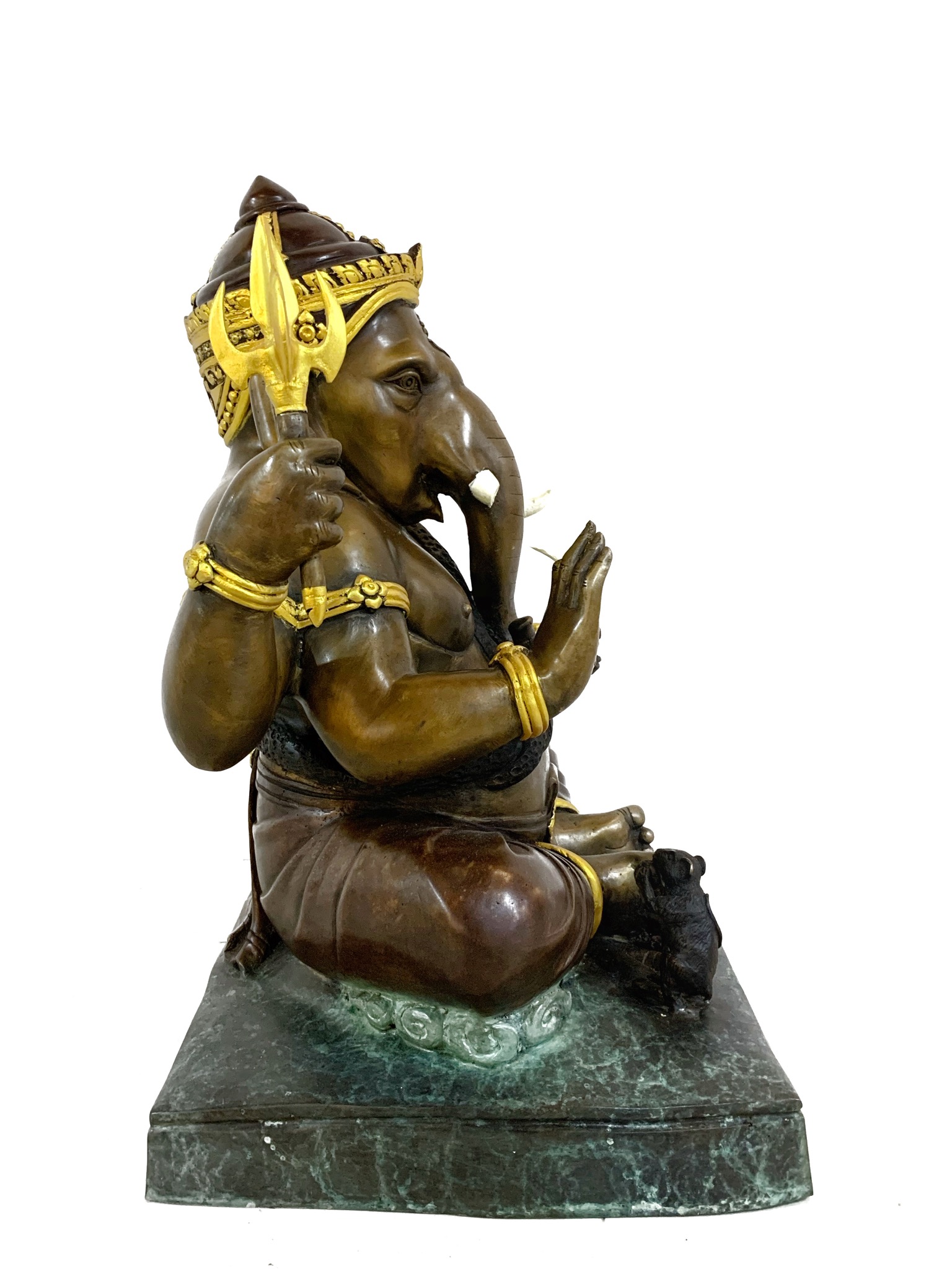 พระพิฆเนศ ปางเอกทันตะ หน้าตัก 16 นิ้ว (ฐานเหลี่ยม)