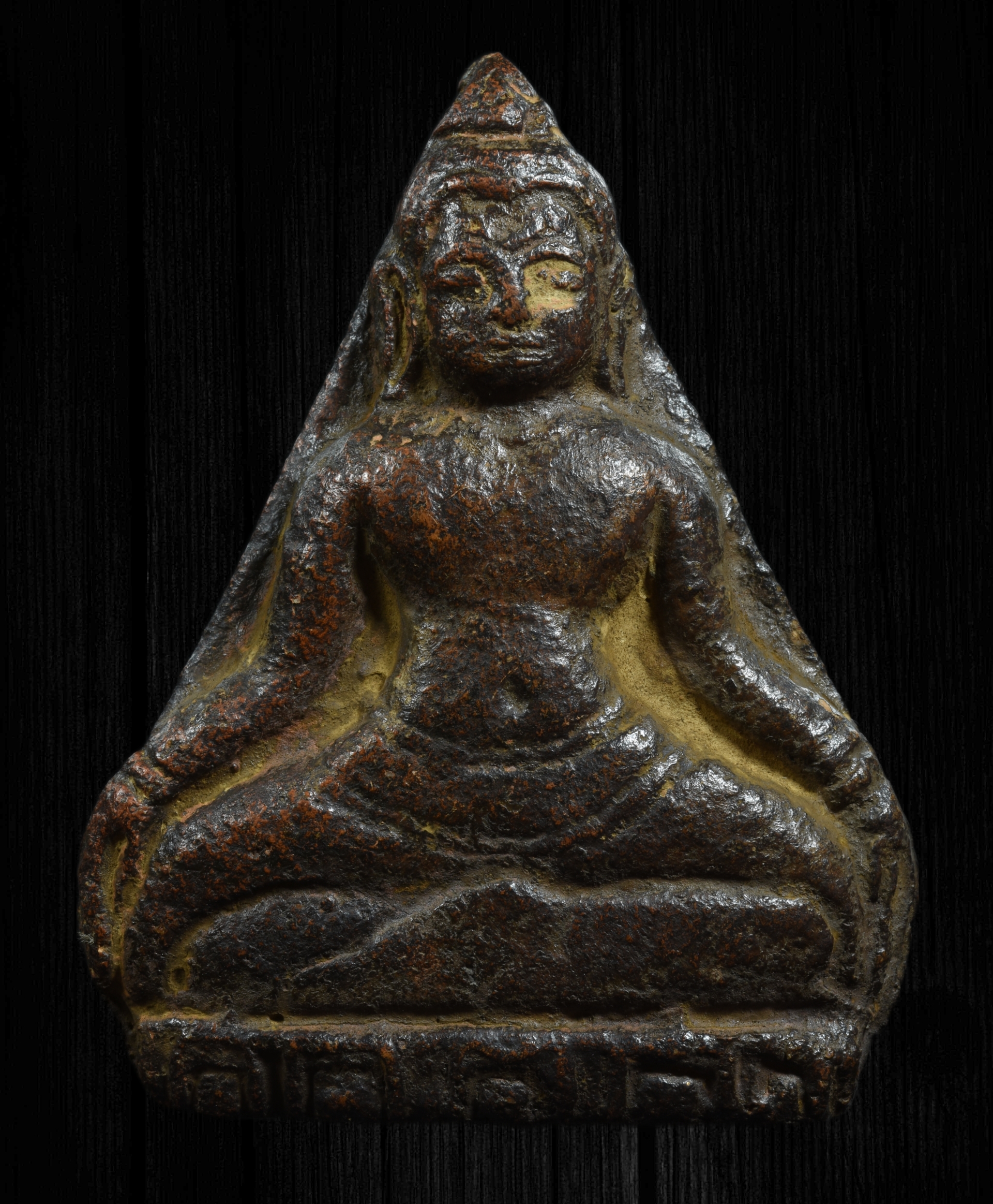 พระร่วงนั่งครองเมือง เนื้อดินเผา องค์ใหญ่