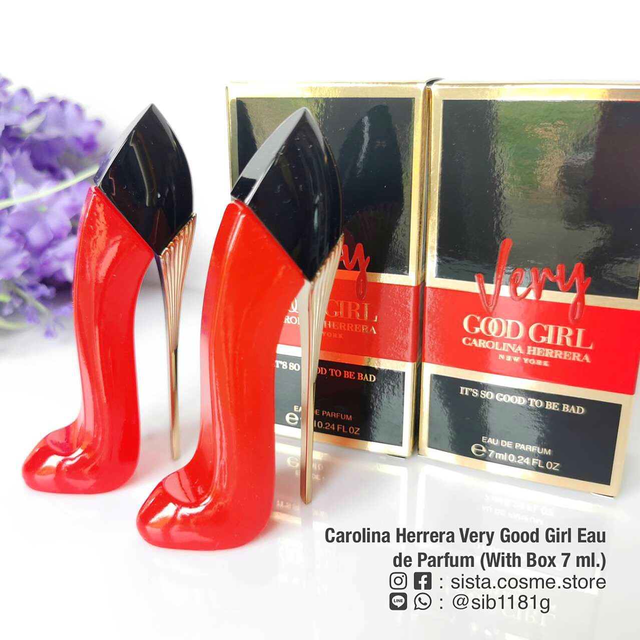 Carolina Herrera Very Good Girl Eau de Parfum (With Box 7 ml.)