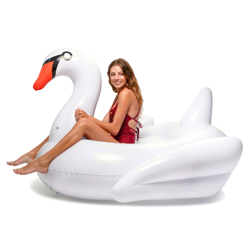 ห่วงยางหงส์ขาว รุ่นใหม่ Inflatable New White Swan Float