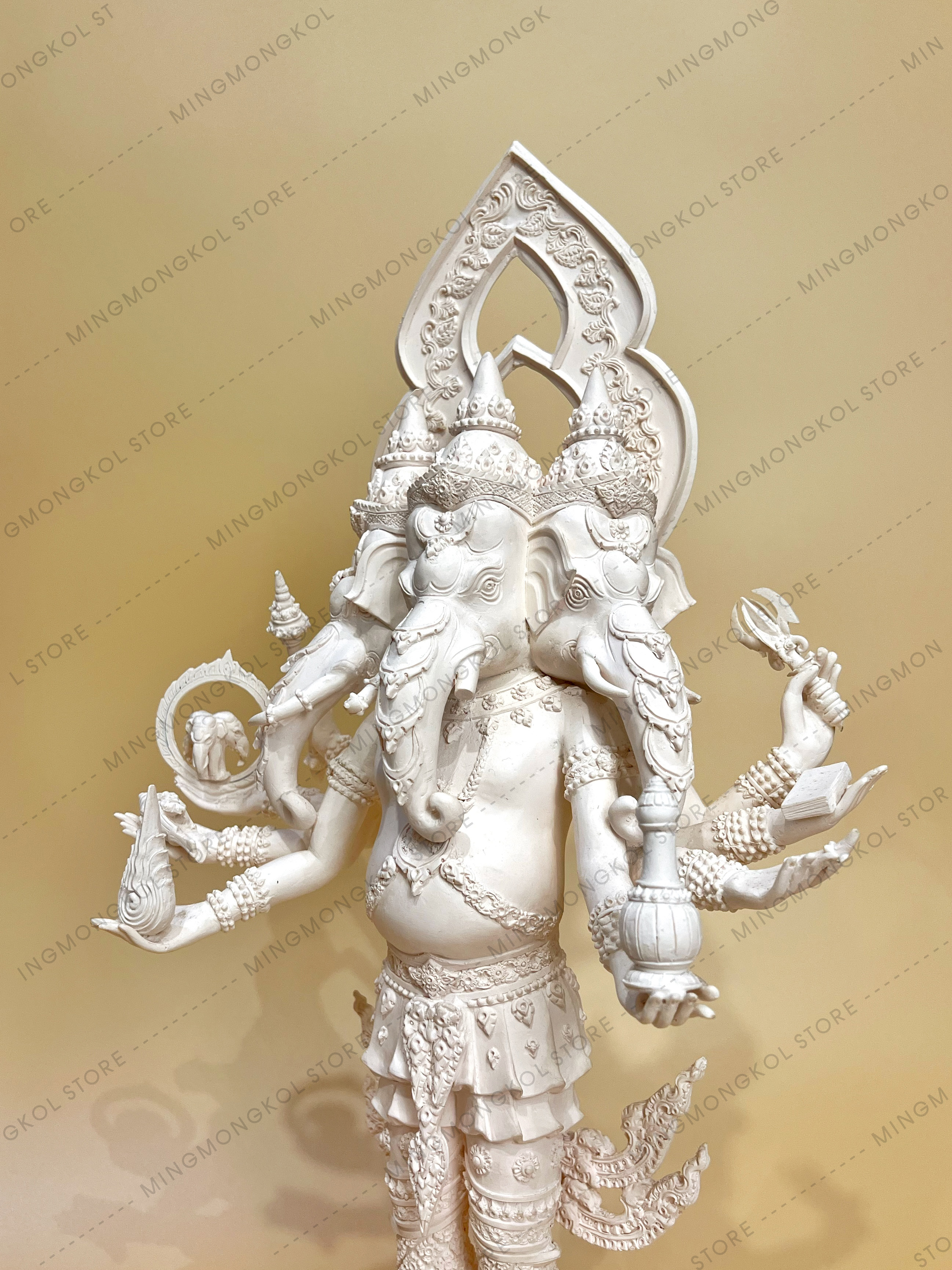 พระพิฆเนศ ปางสามเศียร (ตรีมุขคณปติ) หน้าตัก 7 นิ้ว *ห้ามนำภาพไปใช้ทุกกรณี