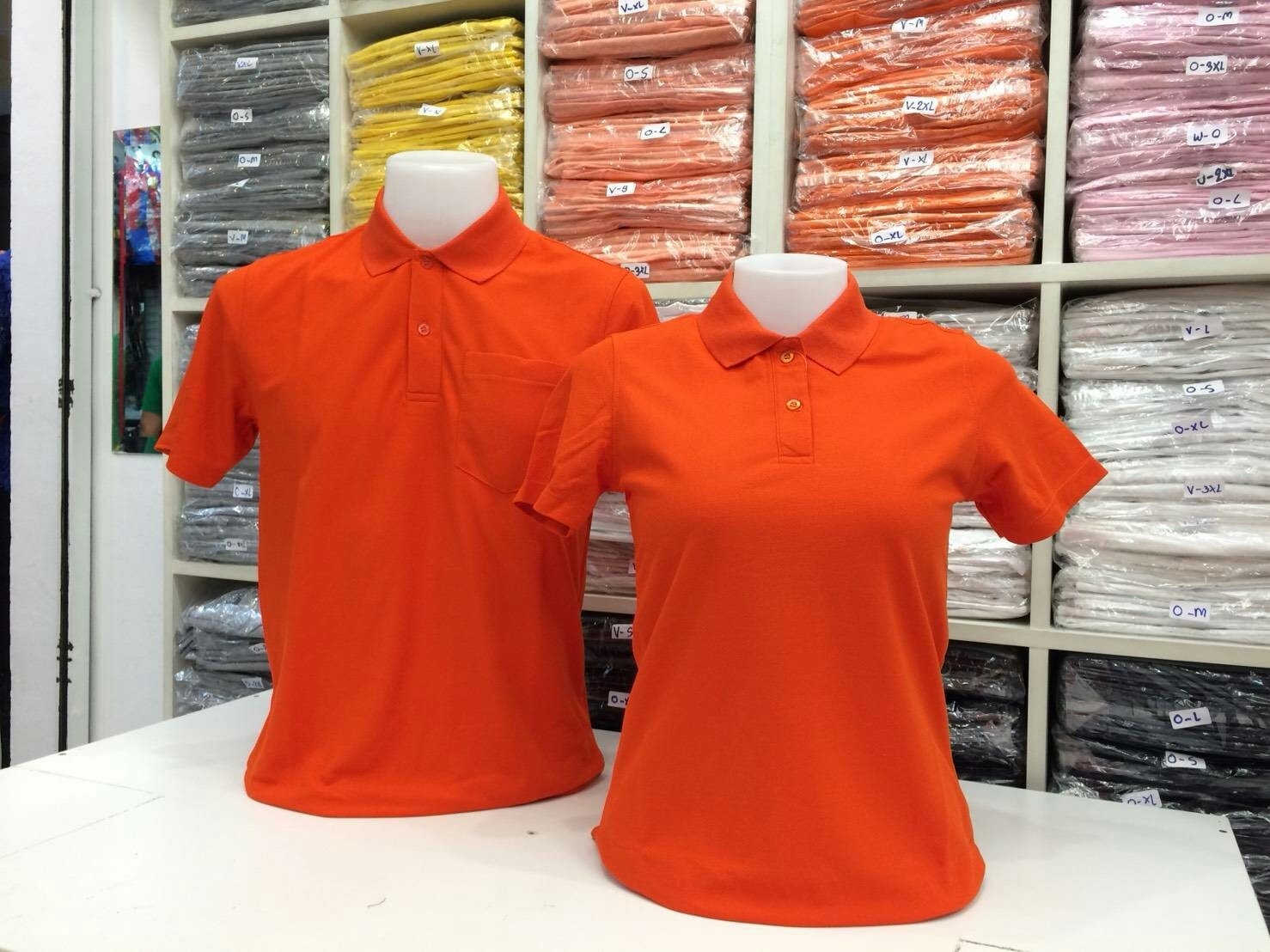 เสื้อโปโลหญิง-ชาย ไซต์ S-3XL