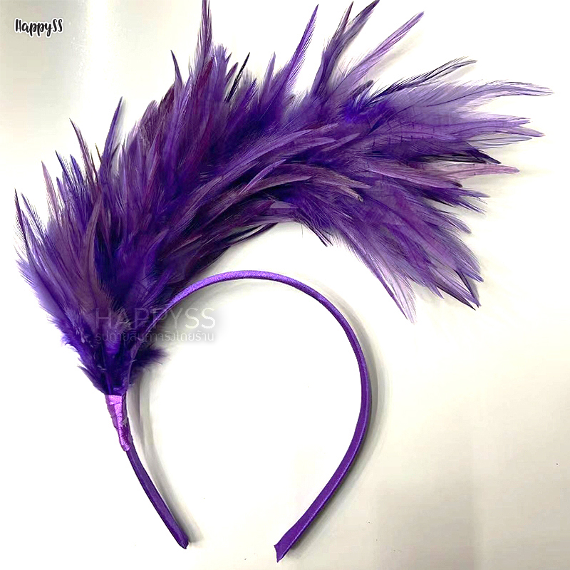 ที่คาดผม ขนนก ที่คาดผมสีรุ้ง หลากสี🏍️💨ส่งไวจาก กทม.