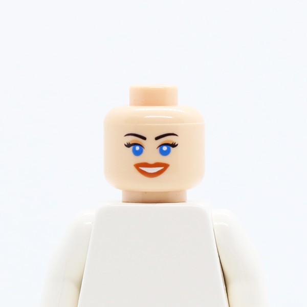 Dual Sided Female Blue Eyes, Scared / Smile Open Mouth Pattern