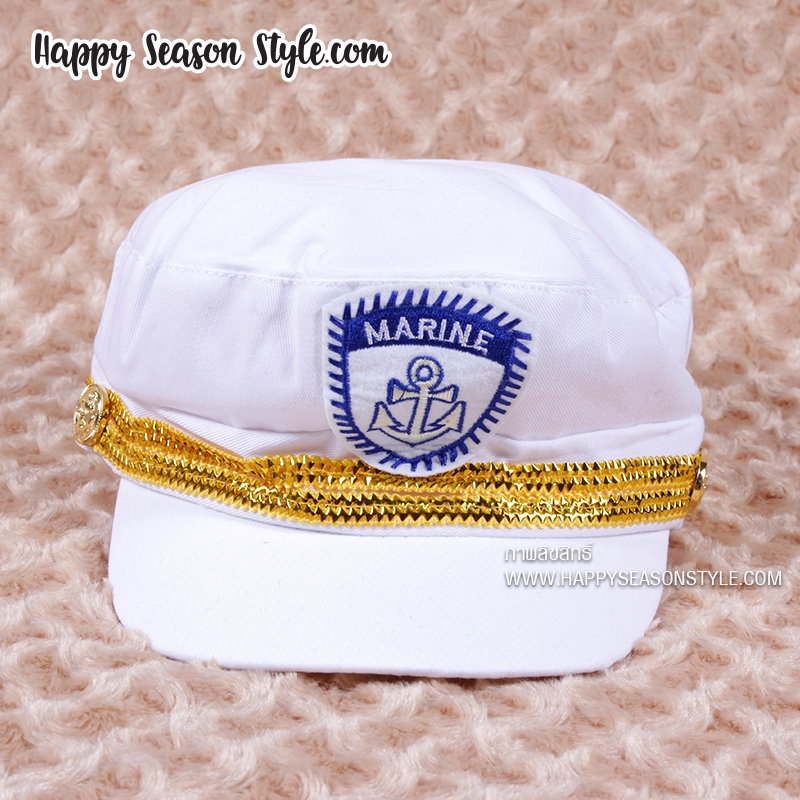หมวกทหารเรือ กะลาสี กัปตัน สีขาว แบบ Girl's Generation