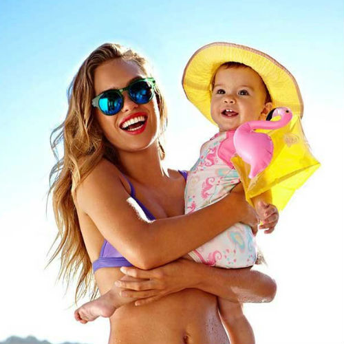 ปลอกแขนว่ายน้ำสำหรับเด็ก ลายฟลามิงโก้ Inflatable Flamingo Arm Band for kid