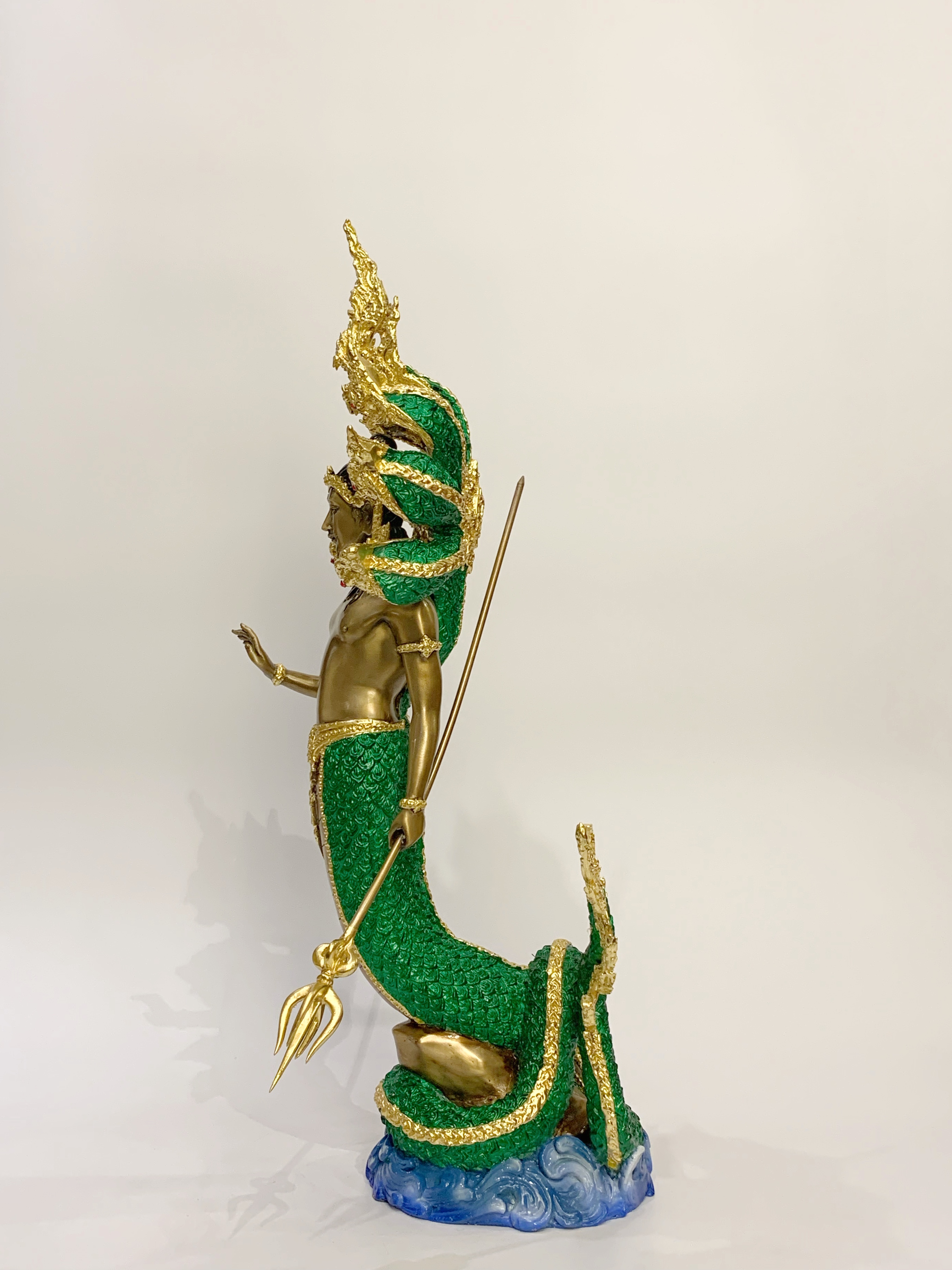 ปู่นาคราช ทรงตรีศูล หน้าตัก 9 นิ้ว (ปรก 7 เศียร)