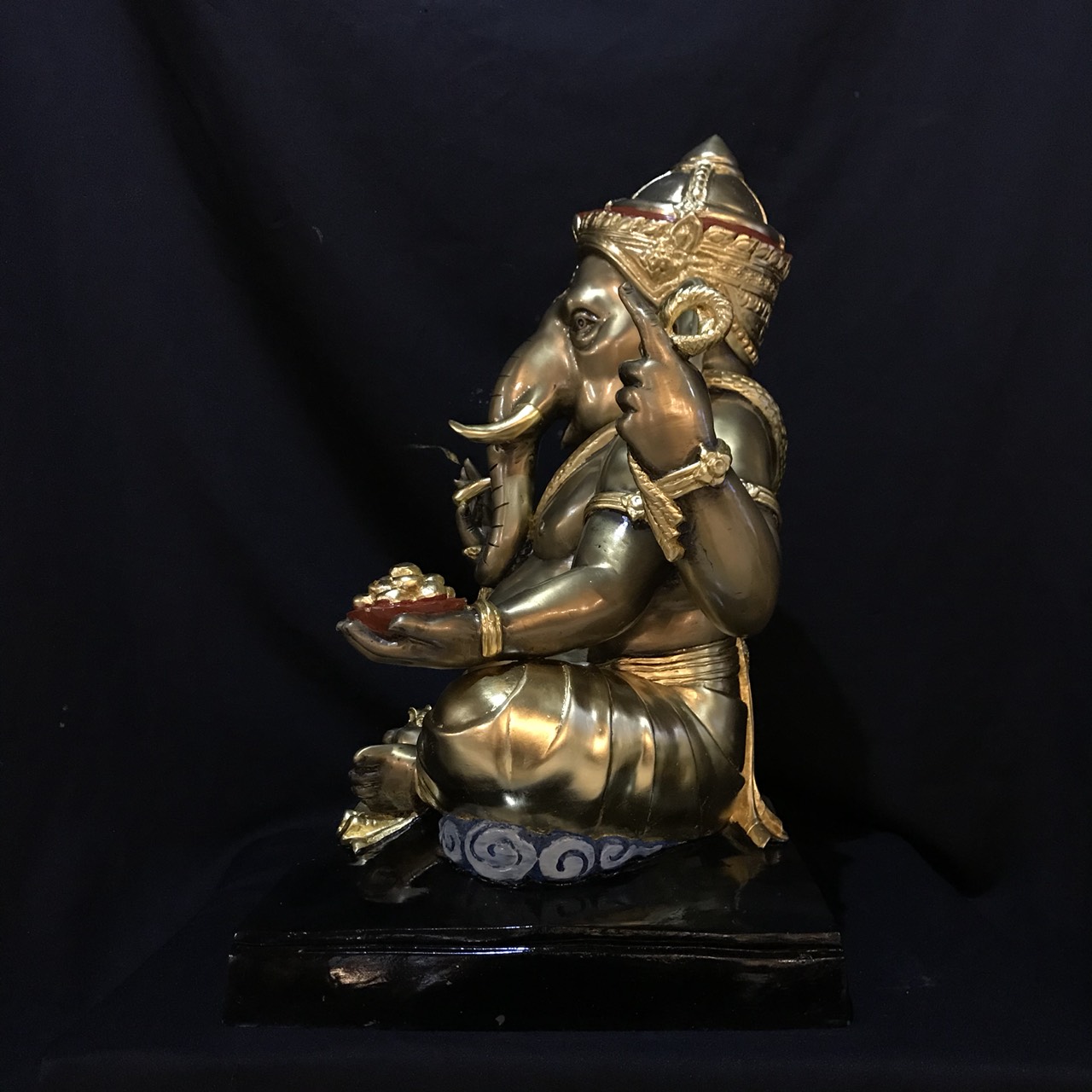 พระพิฆเนศ ปางเอกทันตะ หน้าตัก 16 นิ้ว (ฐานเหลี่ยม)