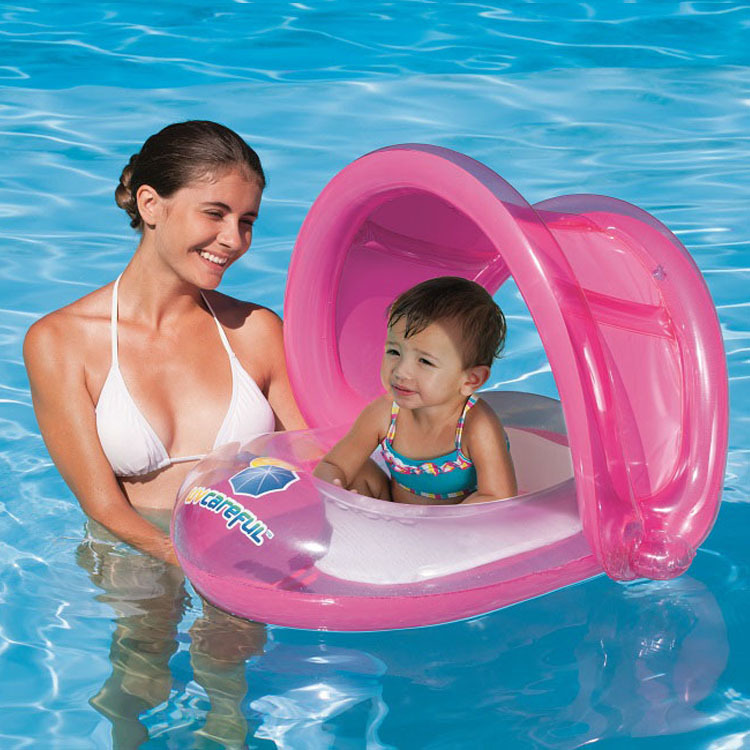Bestway แพยางเด็ก พร้อมหลังคากันแดด (ฟ้า,ชมพู) Inflatable Bestway Baby with Umbrella Pool Float