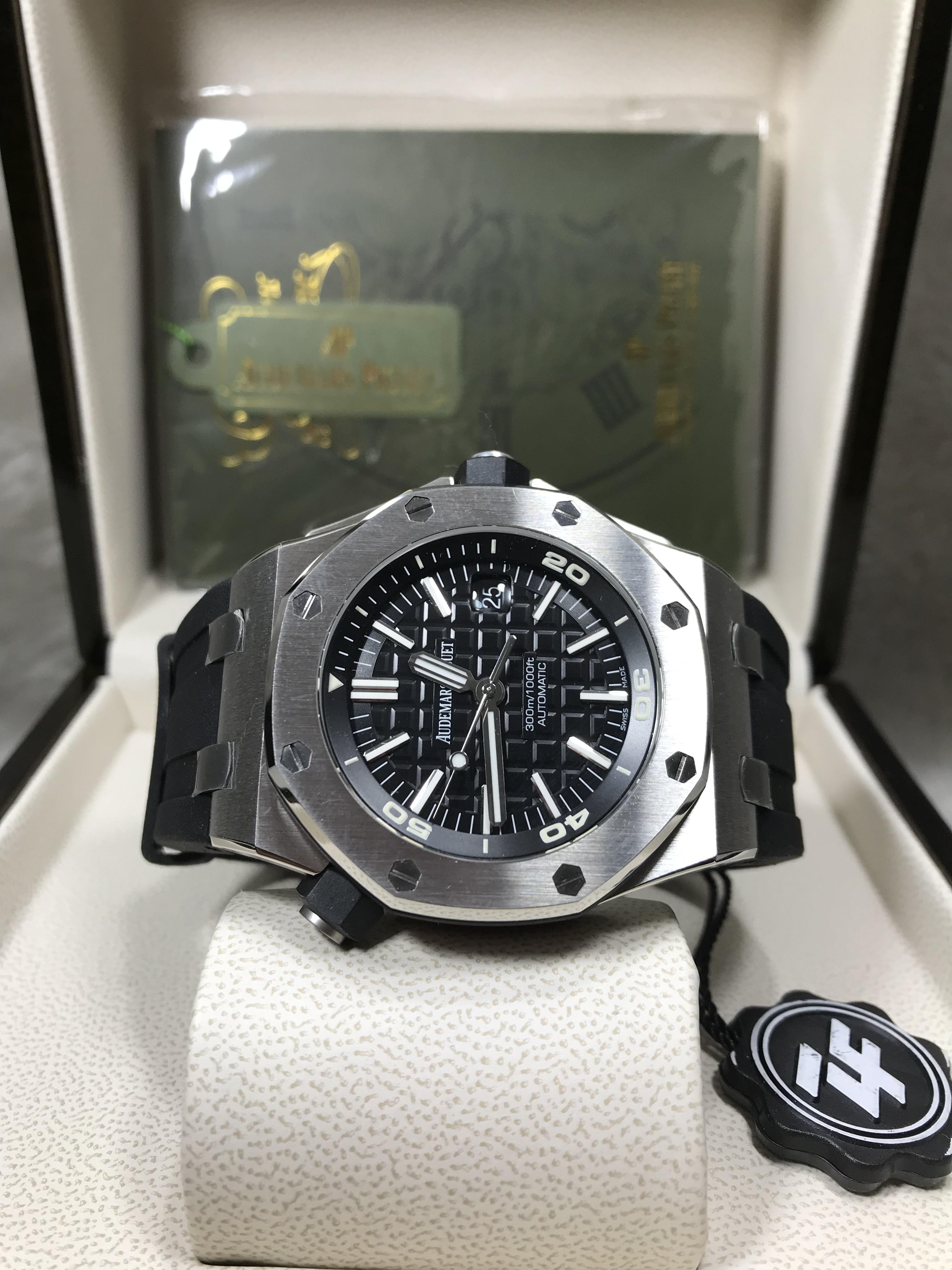 😍Audemars Piguet Diver Black Dial 15710ST (Swiss ZF)