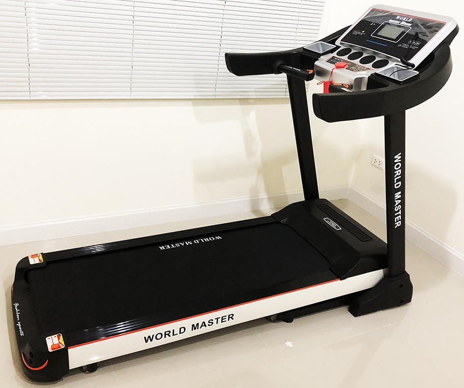 ลู่วิ่งไฟฟ้า3.5แรงม้า รองรับน้ำหนัก120kgยี่ห้อ WORLD MASTER รุ่น AT5