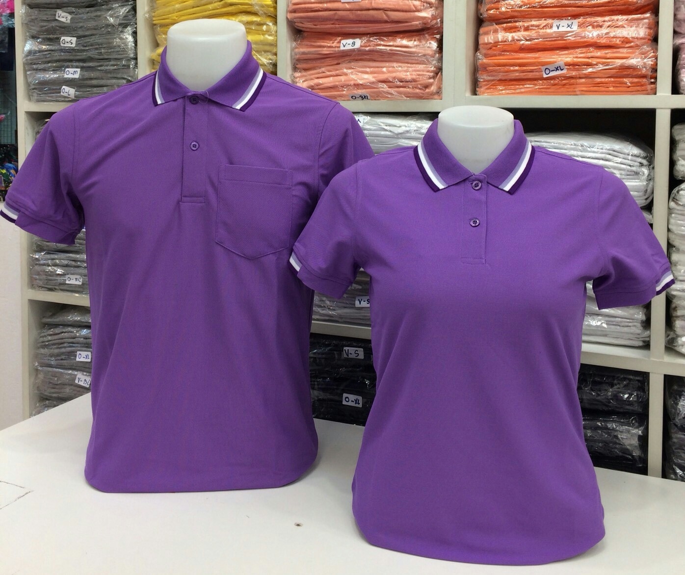 เสื้อโปโลหญิง-ชาย ไซต์ S-3XL