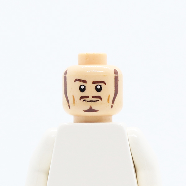Dual Sided PotC Will Long Brown Sideburns, Moustache and Goatee, Sneer / Smile Pattern