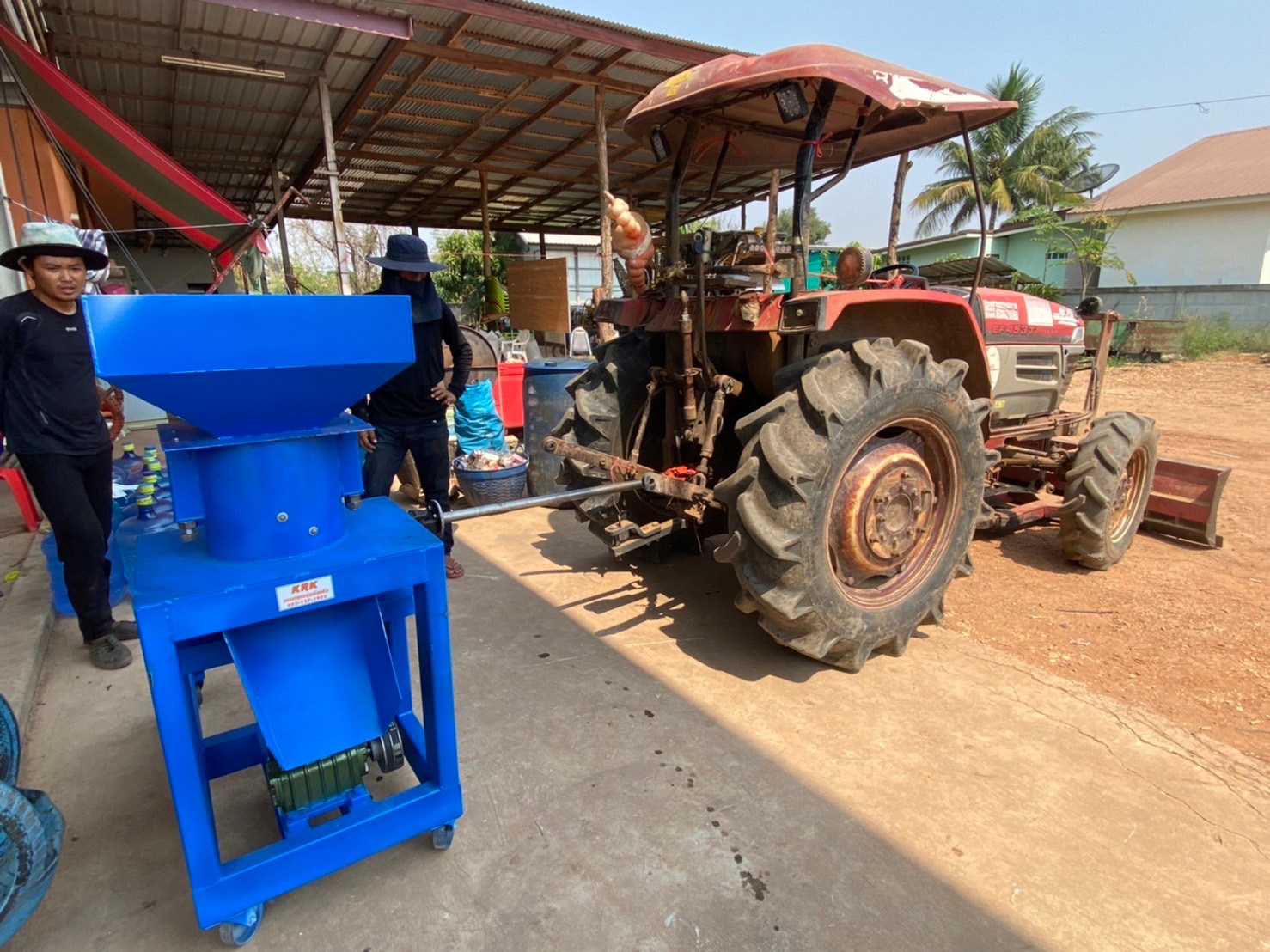 เครื่องอัดเม็ด รุ่นติดรถไถ PTO รุ่นใหญ่ เครื่องเปล่า