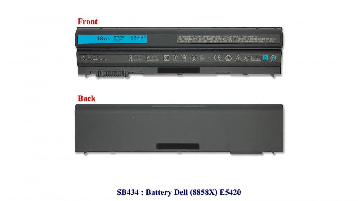 SB0434 - BatteryDell(ORG)(8858X)(48wh)E5420,E5430,E5520,E5530,E6420,E6430,E6520,E6530,5520,3460,3560(T54F3,T54FJ,PRRRF,NHXVW,)