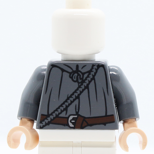 LotR Cloak with Rope and Belt Pattern (Gandalf) / Dark Bluish Gray Arms / Light Nougat Hands