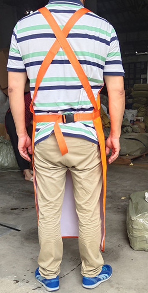 ผ้ากันเปื้อนใส่ตัดหญ้า เอี๊ยมกันเปื้อนสำหรับใส่ตัดหญ้า (สีส้ม)