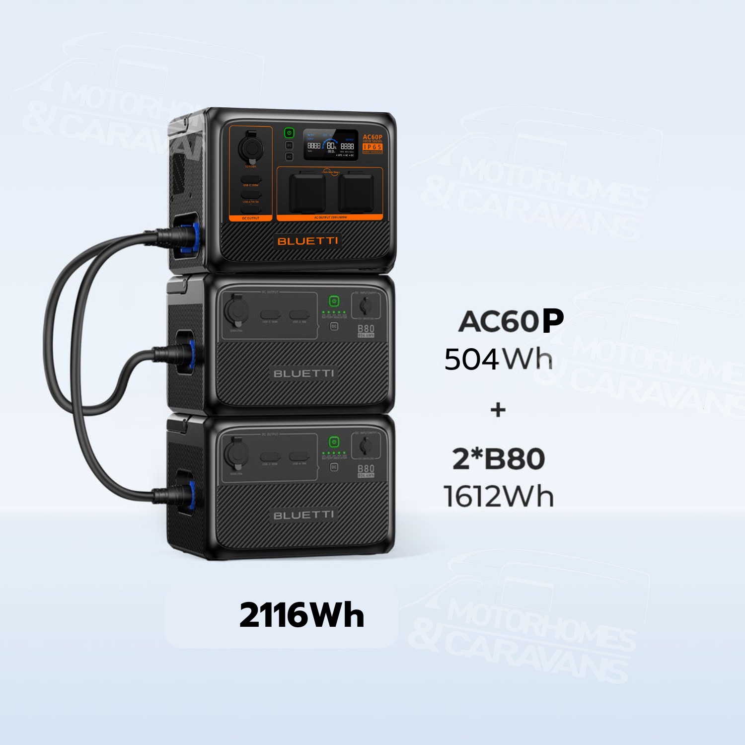 BLUETTI AC60P Portable Power Station | 600W 504Wh แบตเตอรี่สำรองอเนกประสงค์