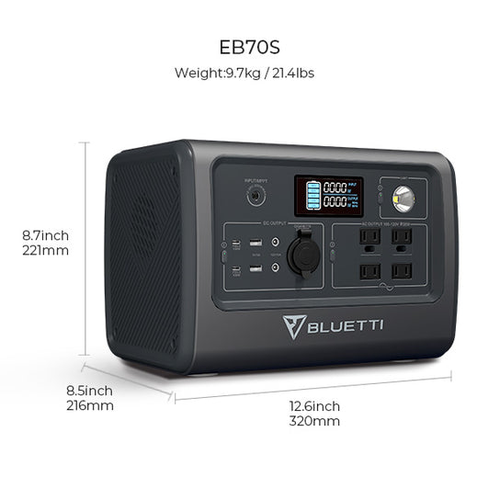 BLUETTI EB70 Portable Power Station | 1000W 716Wh