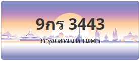 ป้ายประมูล 9กร 3443
