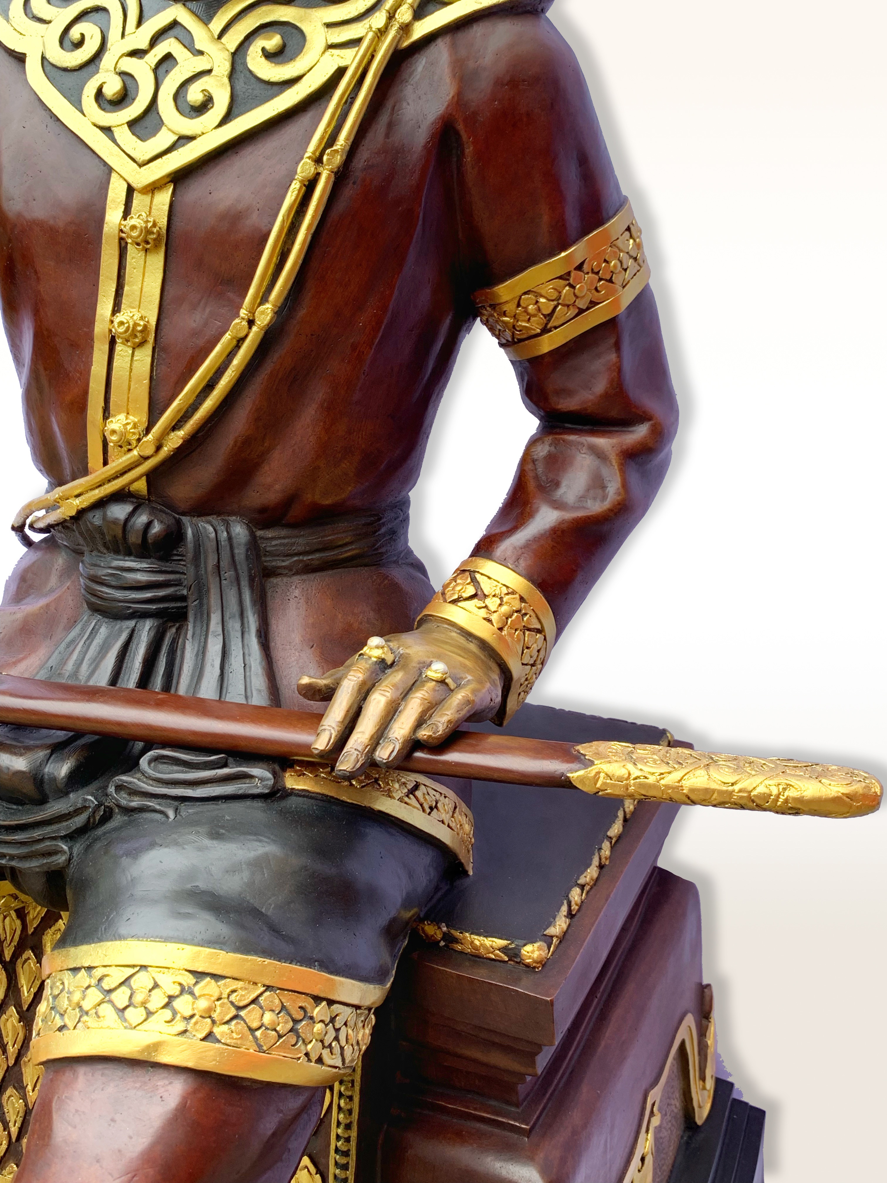 พระนเรศวรมหาราช นั่งบัลลังก์ หลั่งทักษิโณทก หน้าตัก 25 นิ้ว