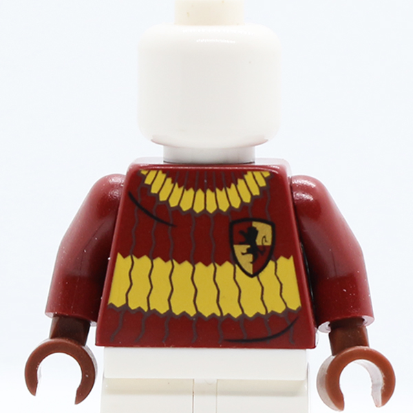 Harry Potter Quidditch Gryffindor Ribbed Pattern / Dark Red Arms / Reddish Brown Hands