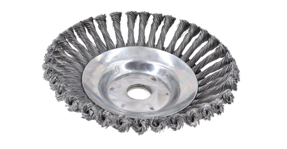 แปรงลวดถ้วยตัดหญ้า แปรงขัดพื้นใส่เครื่องตัดหญ้า ขนาด 8 นิ้ว