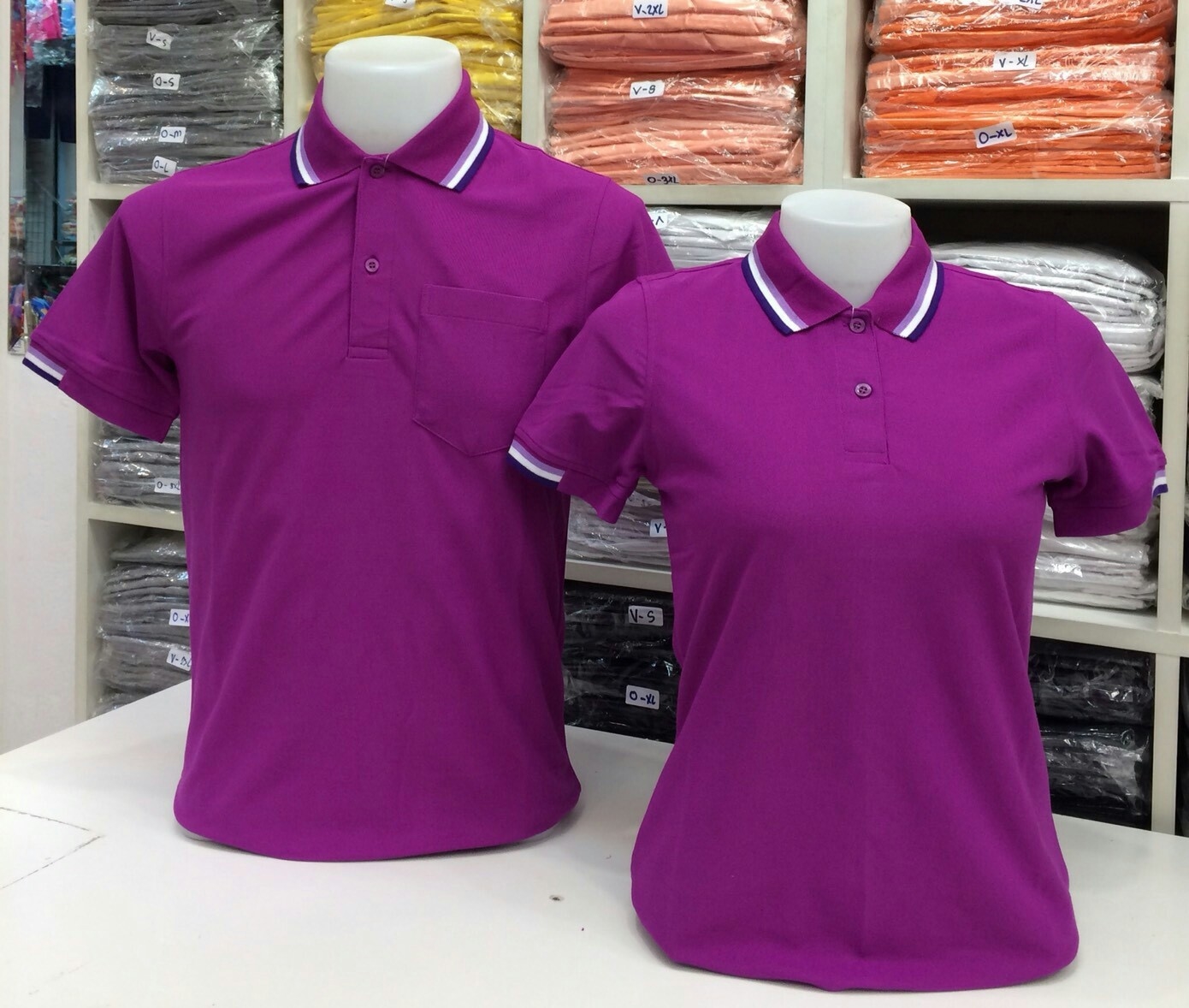 เสื้อโปโลหญิง-ชาย ไซต์ S-3XL