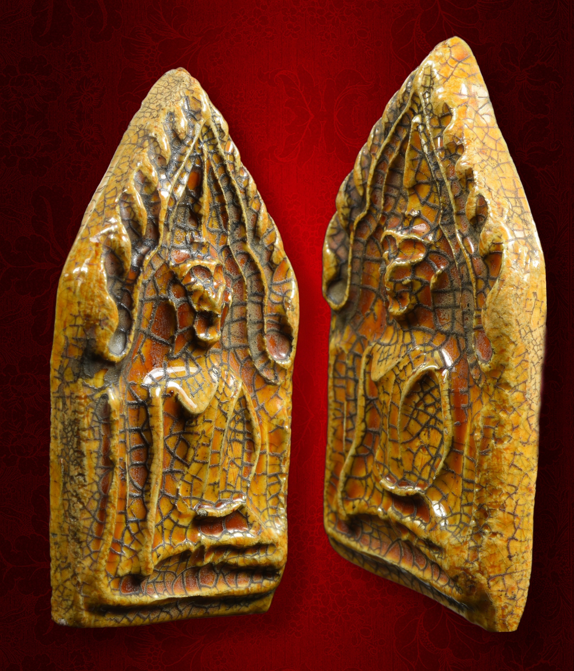 พระขุนแผนเนื้อเคลือบ อยุธยา