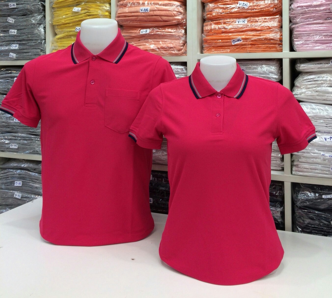 เสื้อโปโลหญิง-ชาย ไซต์ S-3XL