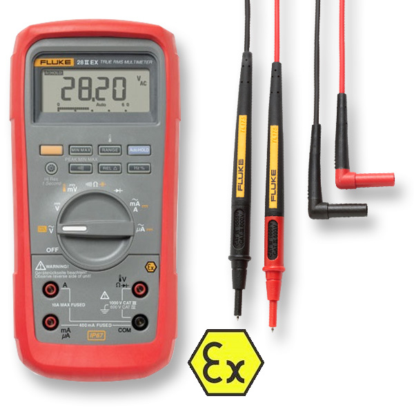 FLUKE 28 II EX ดิจิตอลมัลติมิเตอร์สำหรับพื้นที่เสี่ยงการระเบิด เสียงการจุดติดไฟ (Ex Intrinsically Safe True-rms Digital Multimeter)