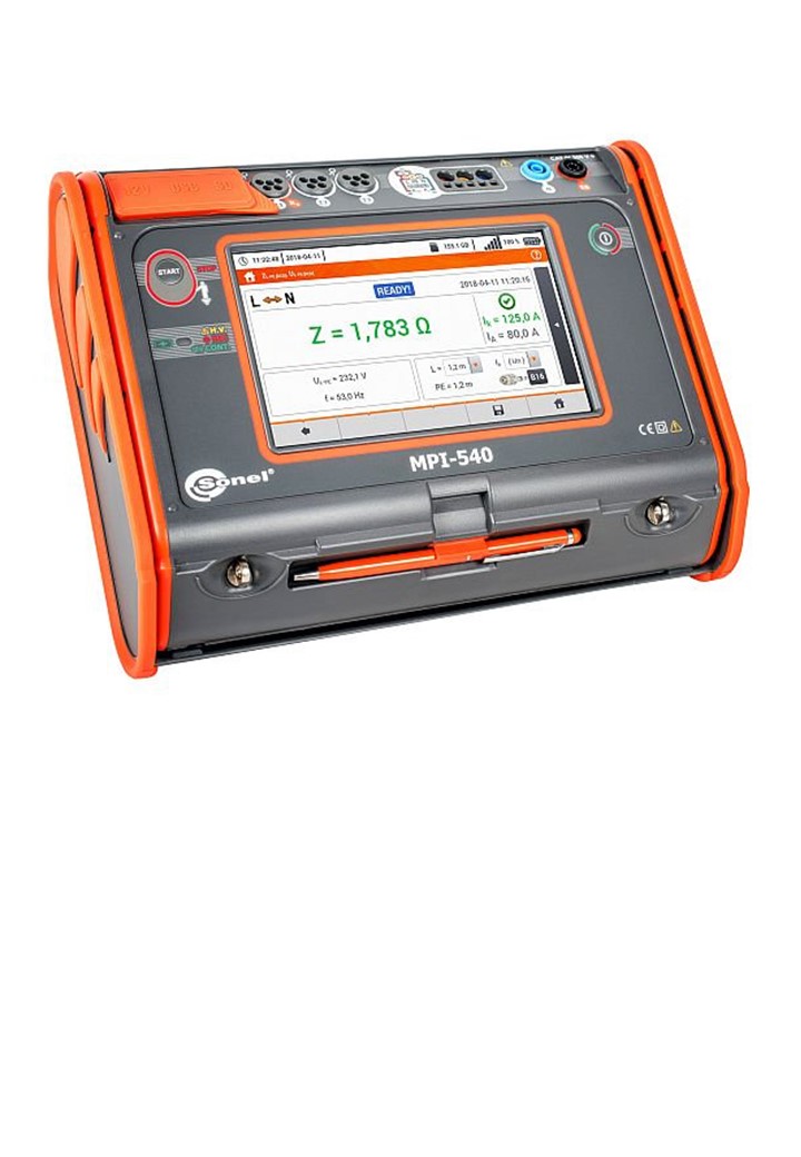 SONEL MPI-540-C3-N1 เครื่องตรวจสอบความปลอดภัยของระบบไฟฟ้า หน้าจอสีทัชสกรีน พร้อมฟังก์ชั่นการทดสอบหลักดินแบบ 4 หลัก พร้อมอุปกรณ์ประกอบการทดสอบหลักดินครบชุด สำหรับตรวจสอบและรับรองความปลอดภัยระบบไฟฟ้า