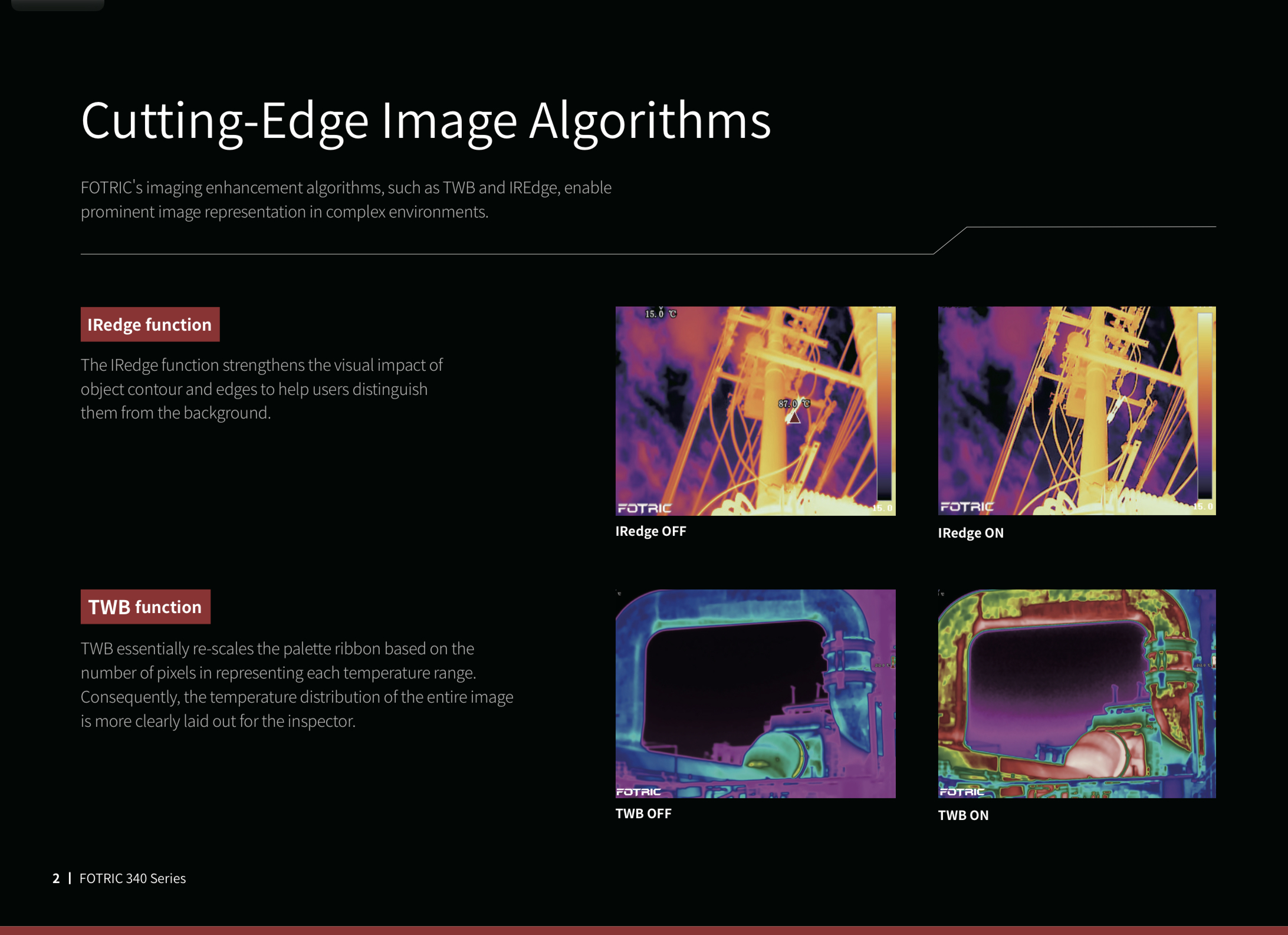 FOTRIC V5 กล้องถ่ายภาพความร้อน 384x288 pixels ย่านวัดอุณหภูมิ -20℃ to 1550℃, Frame rate 30 Hz