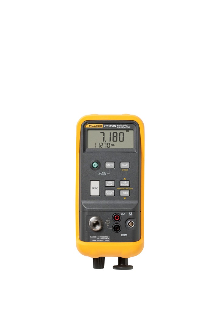 Fluke 718 1G เครื่องสอบเทียบความดันและสุญญากาศ (Pressure Calibrator) แบบมีปั้มในตัวเครื่อง ย่านวัด -12/+100 PSI