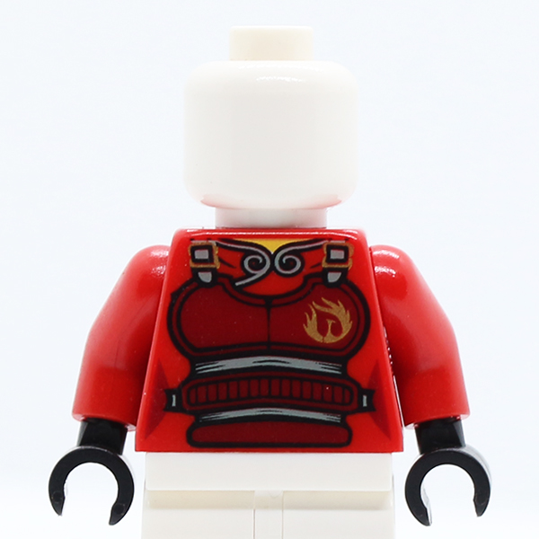 NJO Ninjago Brown Armor with Belts and Flames Pattern