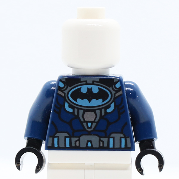 Batman Logo in Medium Blue Oval with Body Armor and Dark Bluish Gray Belt Pattern