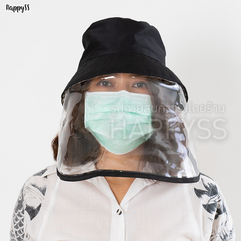 หมวกกันละอองเชื้อโรค ละอองไอจาม โควิด COVID หมวกกันไวรัส