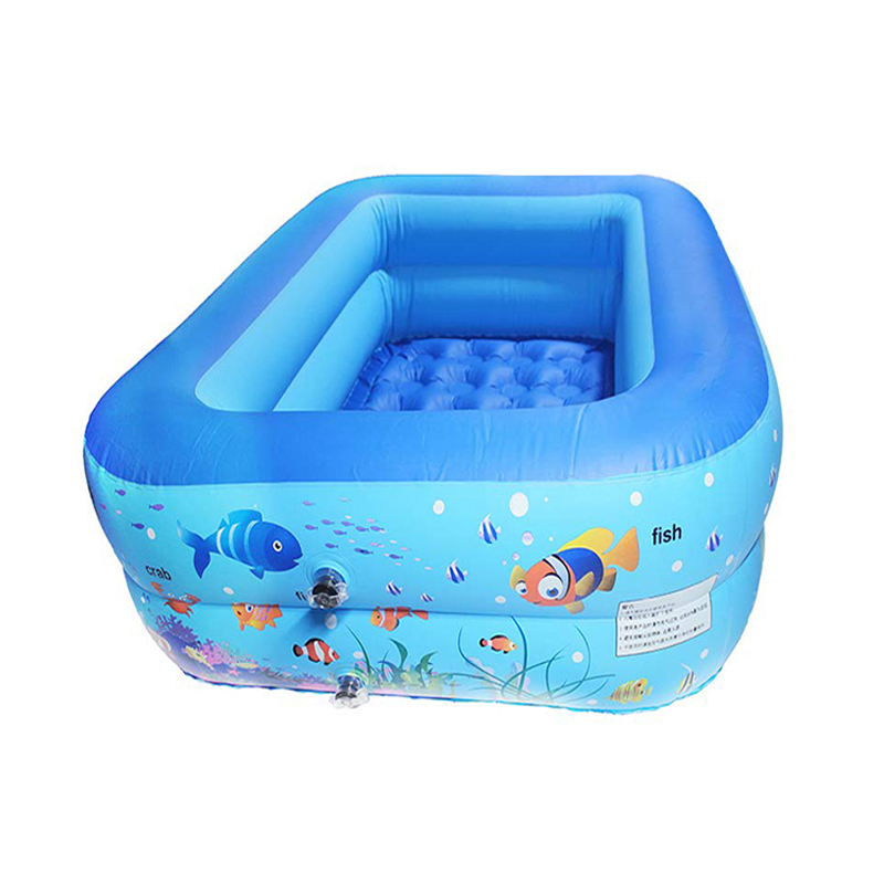สระน้ำ สระน้ำเป่าลม ขนาด 110 cm - สีฟ้า Inflatable Pool Blue
