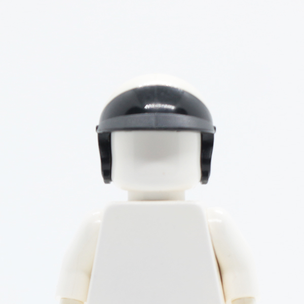 Helmet Motorcycle Open Face, with Visor and White Top Pattern