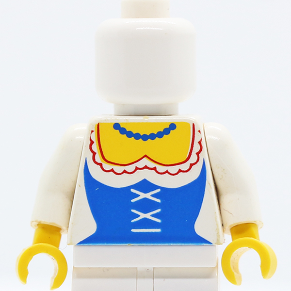 Castle Crusaders Blue Corset and Necklace Pattern (Maiden) / White Arms / Yellow Hands