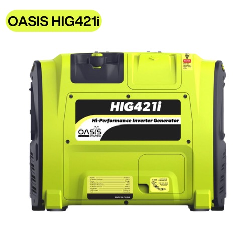 เครื่องปั่นไฟเบนซินพกพา Oasis HIG421i Hi-Performance Inverter Generator