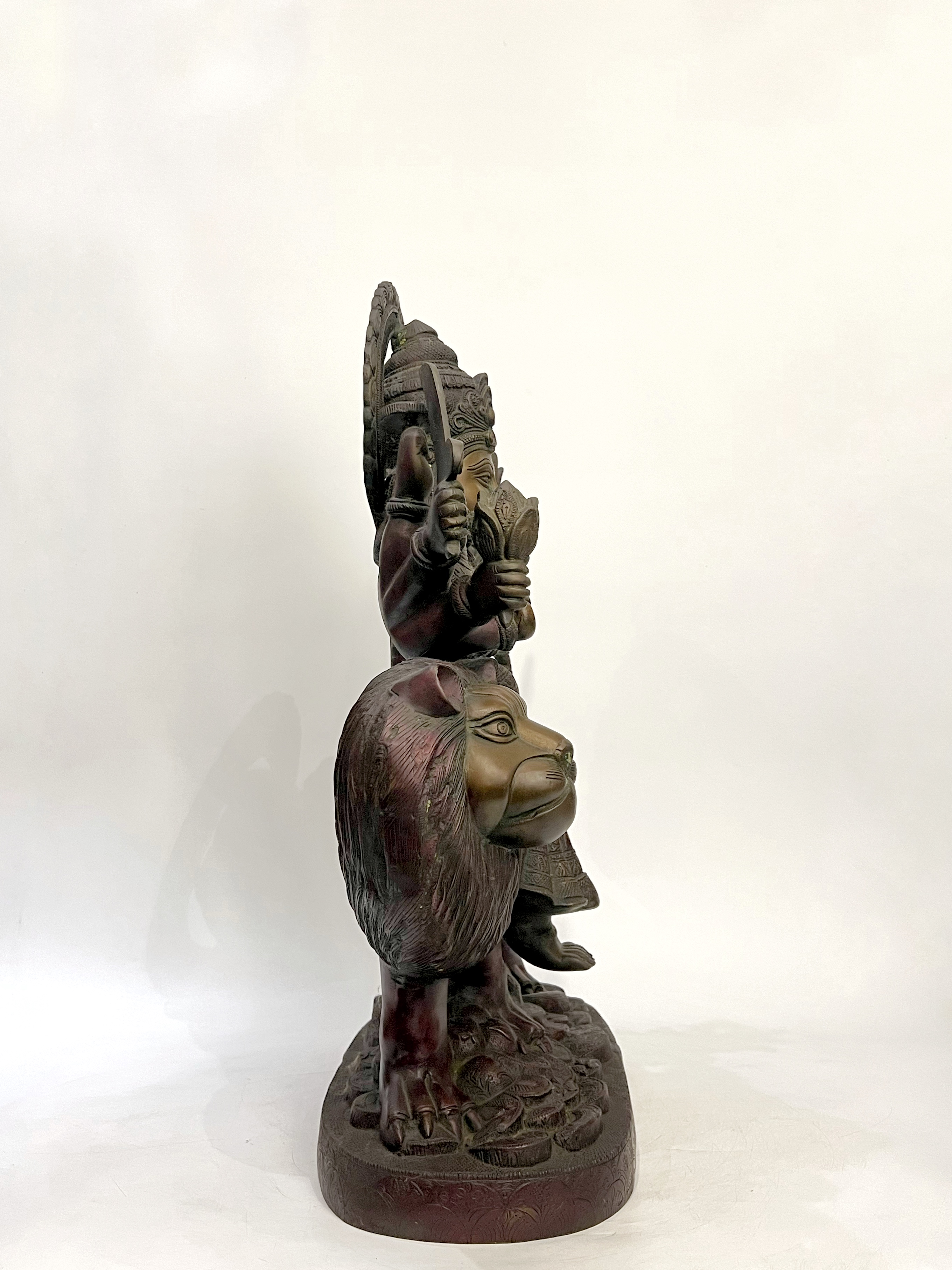 พระแม่อุมาเทวี ปางมหาทุรคา หรือ พระแม่ทุรคาทรงราชสีห์ (พระแม่อุมาขี่เสือ) หน้าตัก 9 นิ้ว