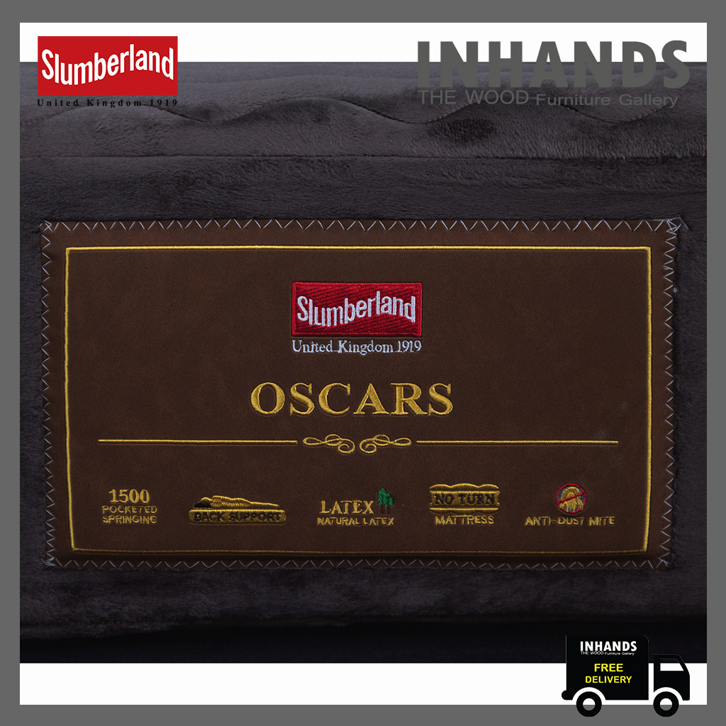 ที่นอน Slumberland รุ่น Oscar ที่นอนยางพารา Pocketed Spring1500 ที่นอนpocket Spring