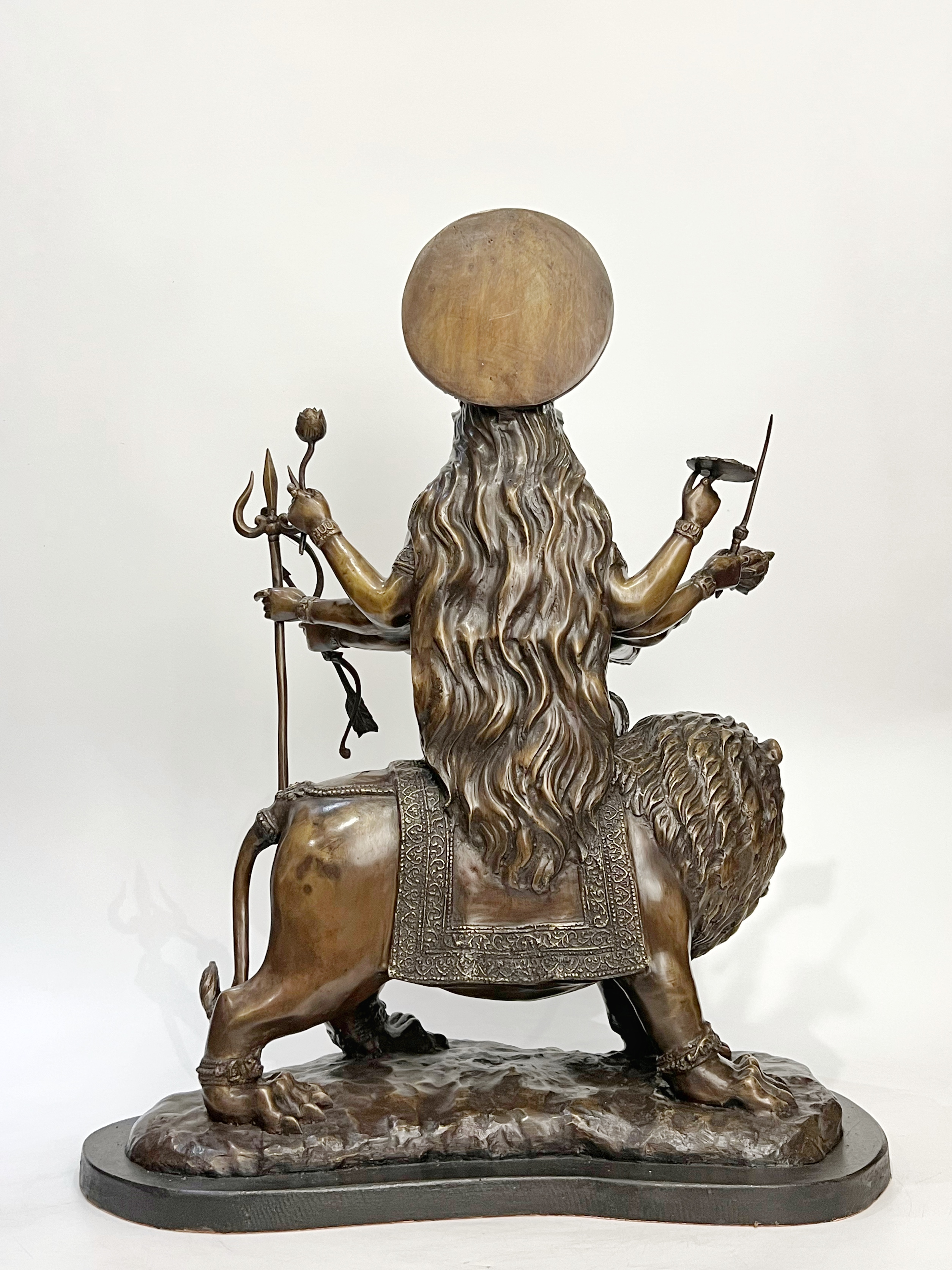 พระแม่ทุรคาทรงราชสีห์ (พระแม่อุมาขี่เสือ) หน้าตัก 9 นิ้ว