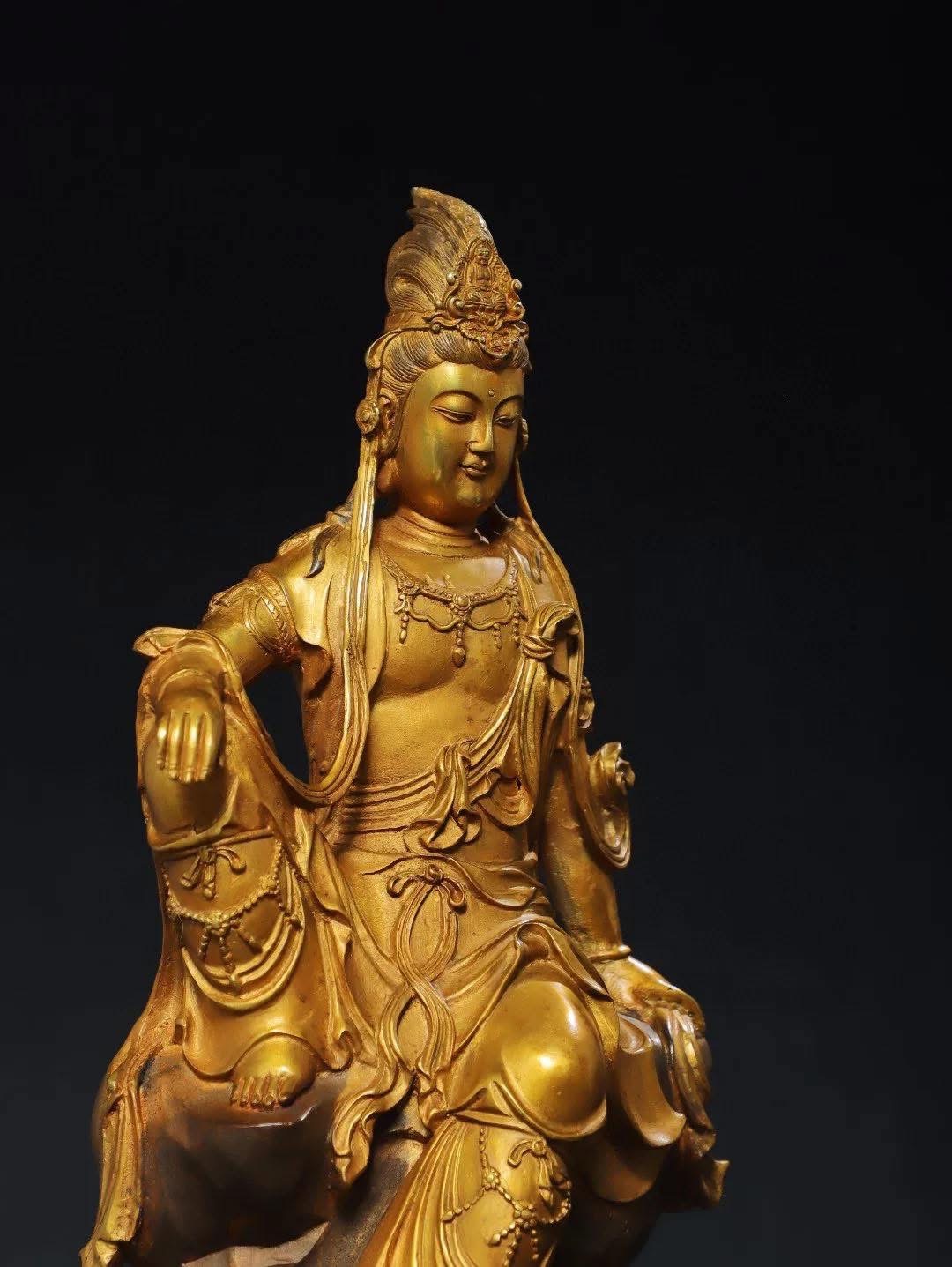 Pre-Order : พระอวโลกิเตศวร พระโพธิสัตว์กวนอิม เจ้าแม่กวนอิม สูง 46 cm