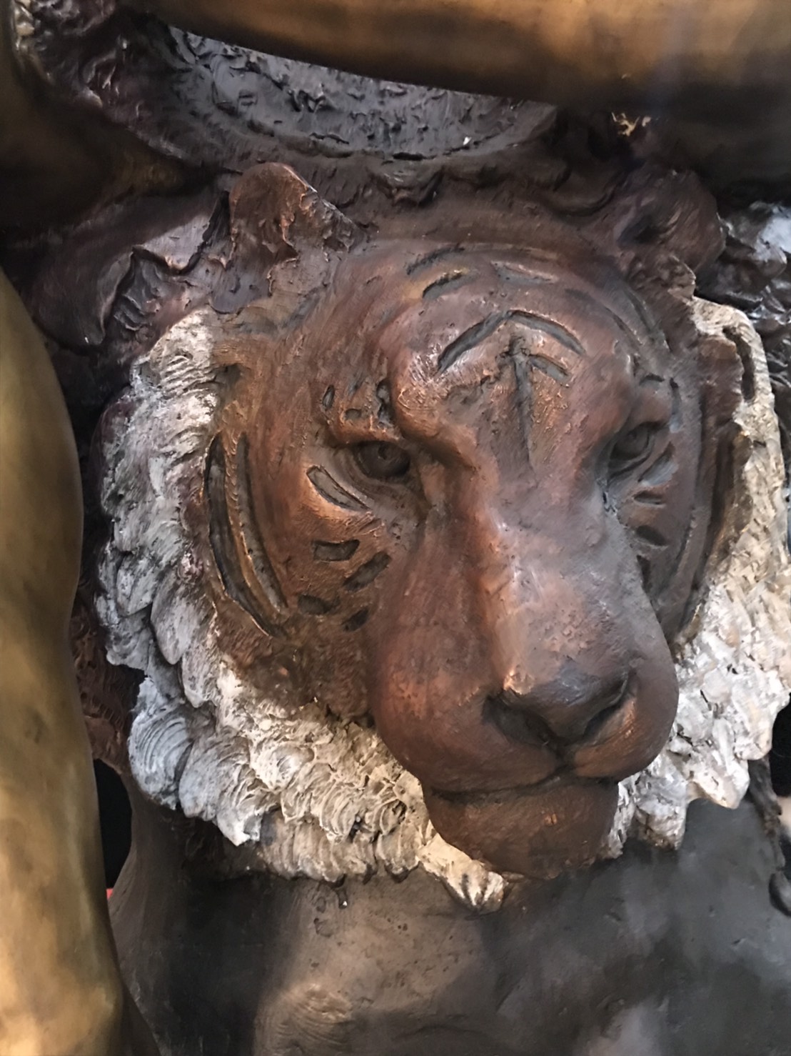 พระศิวะมหาเทพ ปาง 3 เศียรนั่งเสือ (สูง 169 cm.)